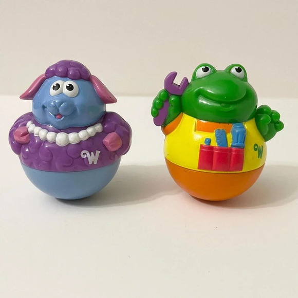 2003 Hasbro Playskool Lot of  5 Weebles Wobble Figures and 1 Roll A Round Ball - Picture 6 of 13